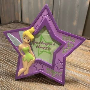 Disney TINKERBELL frame 6.5 inchespurple star. New